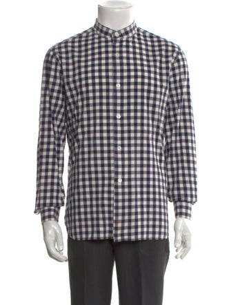 Agnes B. Plaid Print Long Sleeve Shirt