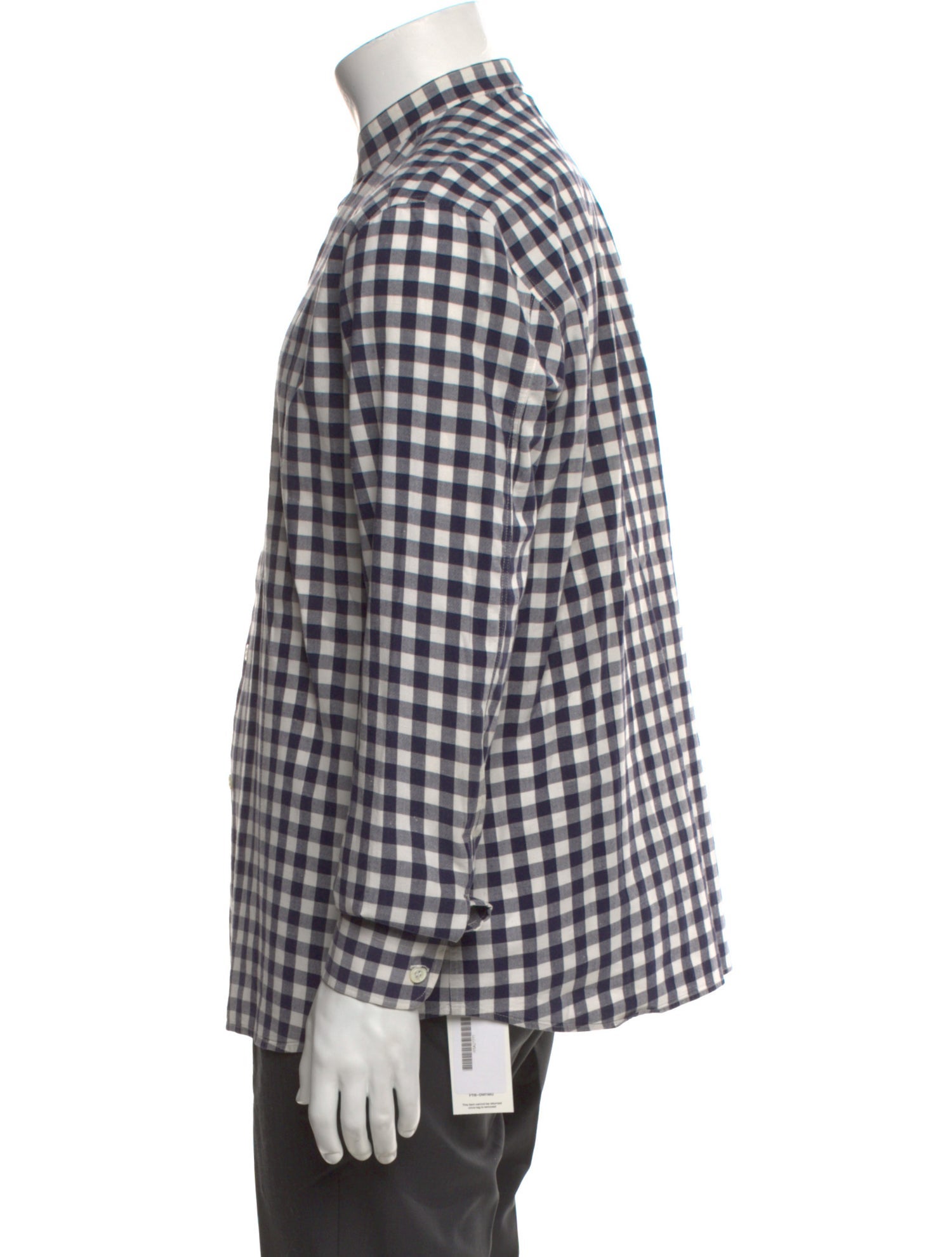 Agnes B. Plaid Print Long Sleeve Shirt