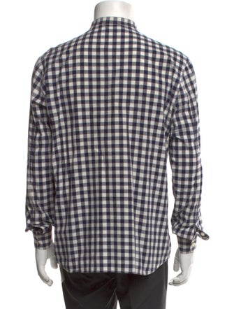Agnes B. Plaid Print Long Sleeve Shirt