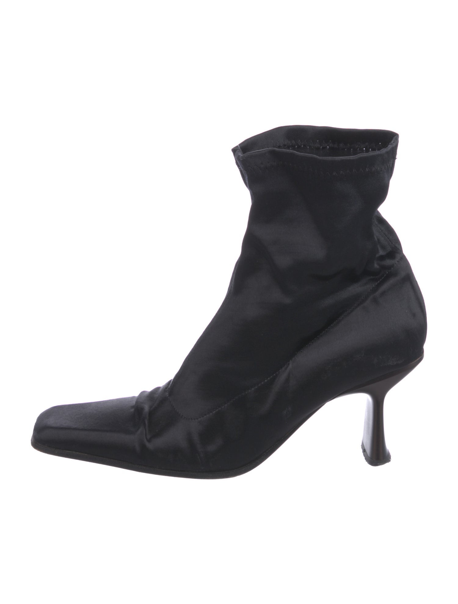 Agnes B. Satin Sock Boots