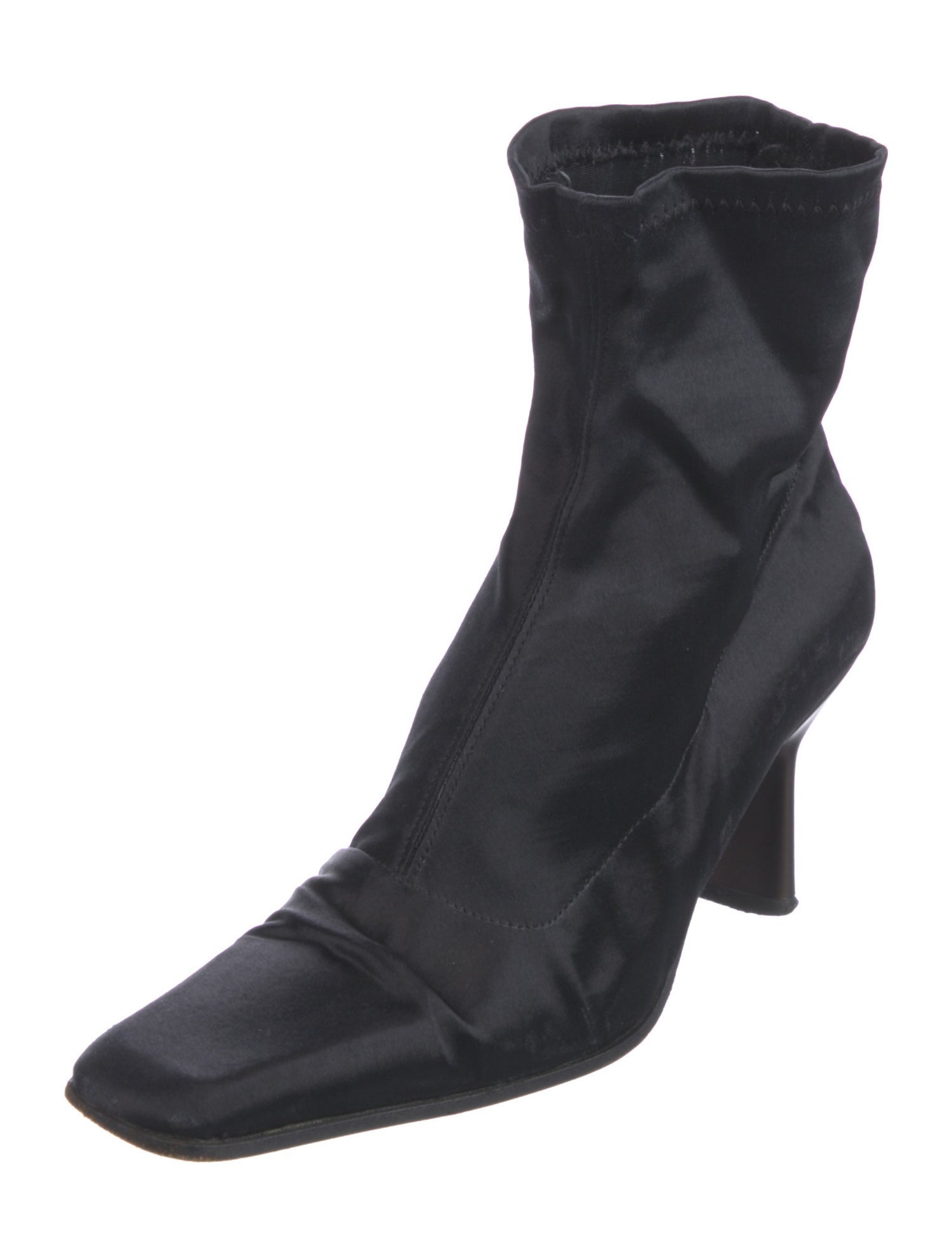 Agnes B. Satin Sock Boots