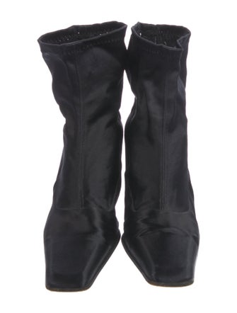 Agnes B. Satin Sock Boots