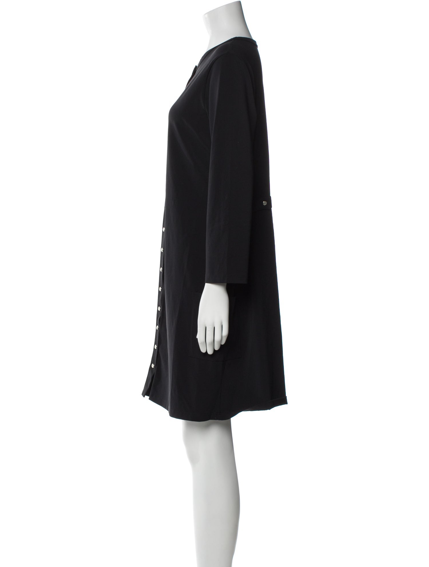 Agnes B. Scoop Neck Mini Dress