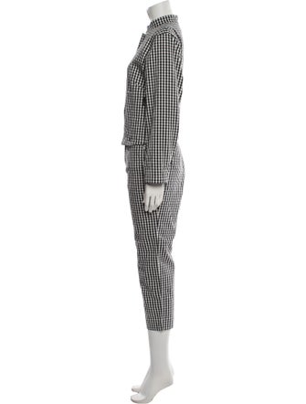 Agnes B. Plaid Print Pant Set
