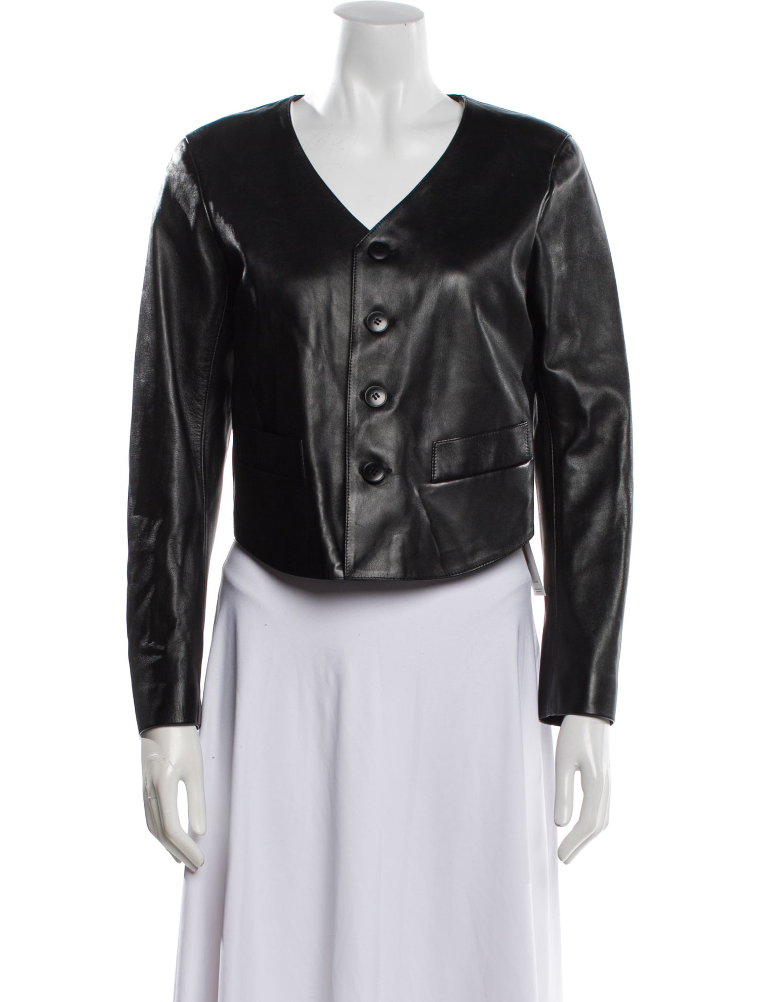 Agnes B. Lamb Leather Evening Jacket