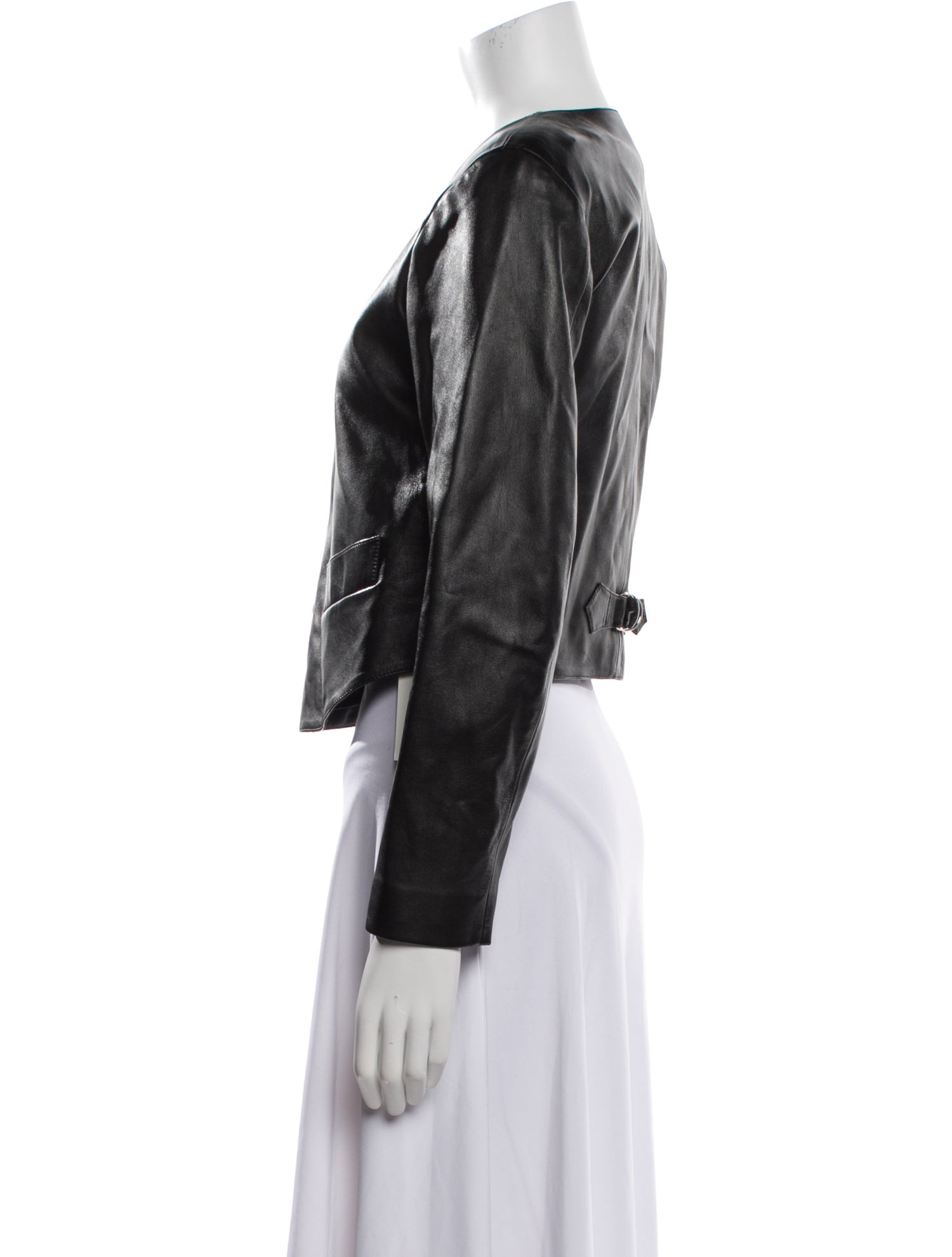 Agnes B. Lamb Leather Evening Jacket