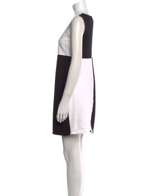 Agnes B. Colorblock Pattern Mini Dress