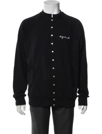 Agnes B. Graphic Print Bomber Jacket