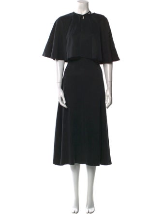 Agnes B. Crew Neck Midi Length Dress