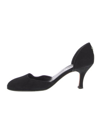 Agnes B. Suede D'Orsay Pumps