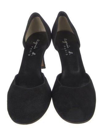 Agnes B. Suede D'Orsay Pumps
