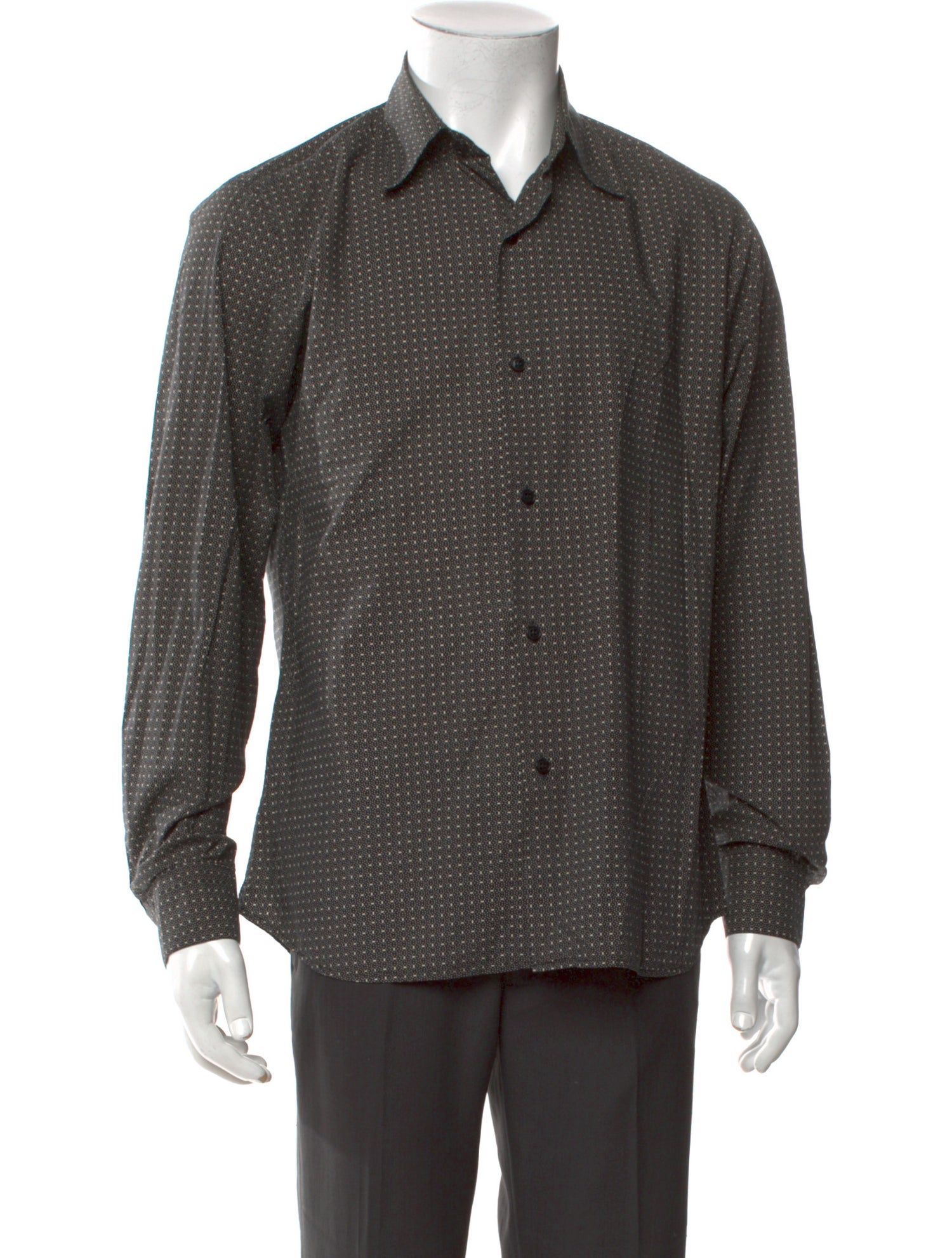 Agnes B. Plaid Print Long Sleeve Dress Shirt