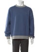 Agnes B. Colorblock Pattern Crew Neck Sweatshirt