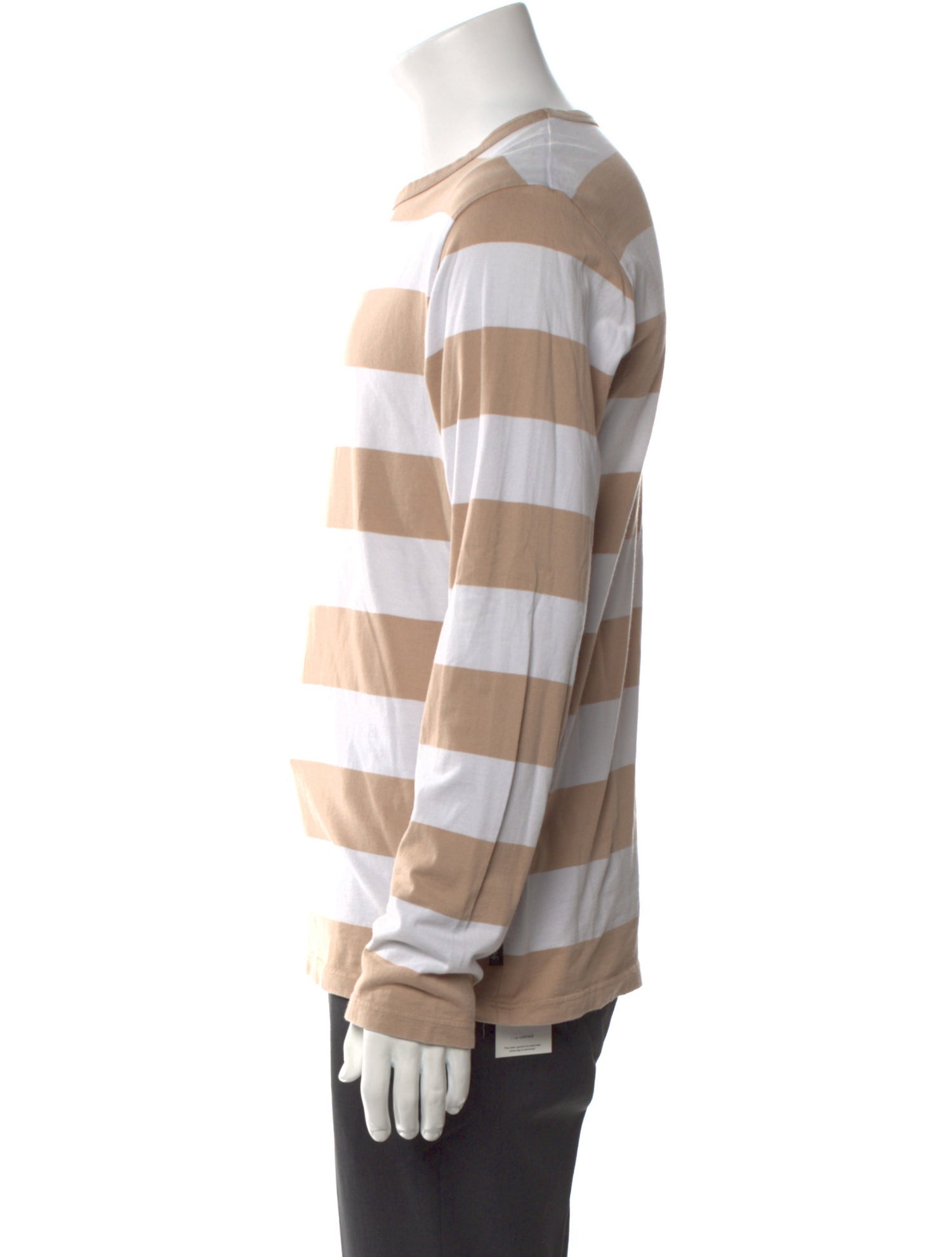 Agnes B. Striped Crew Neck Henley
