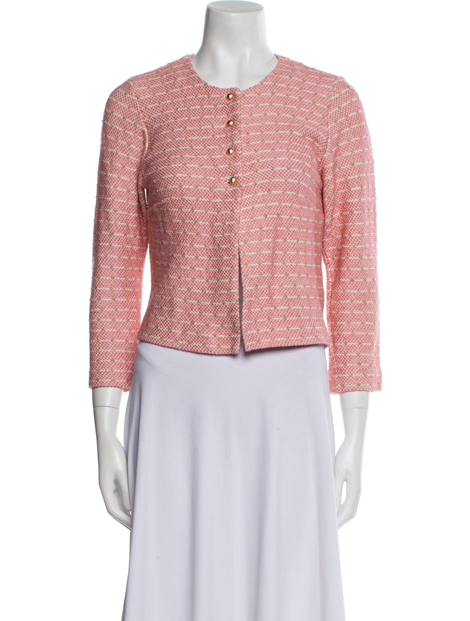 Agnes B. Tweed Pattern Evening Jacket