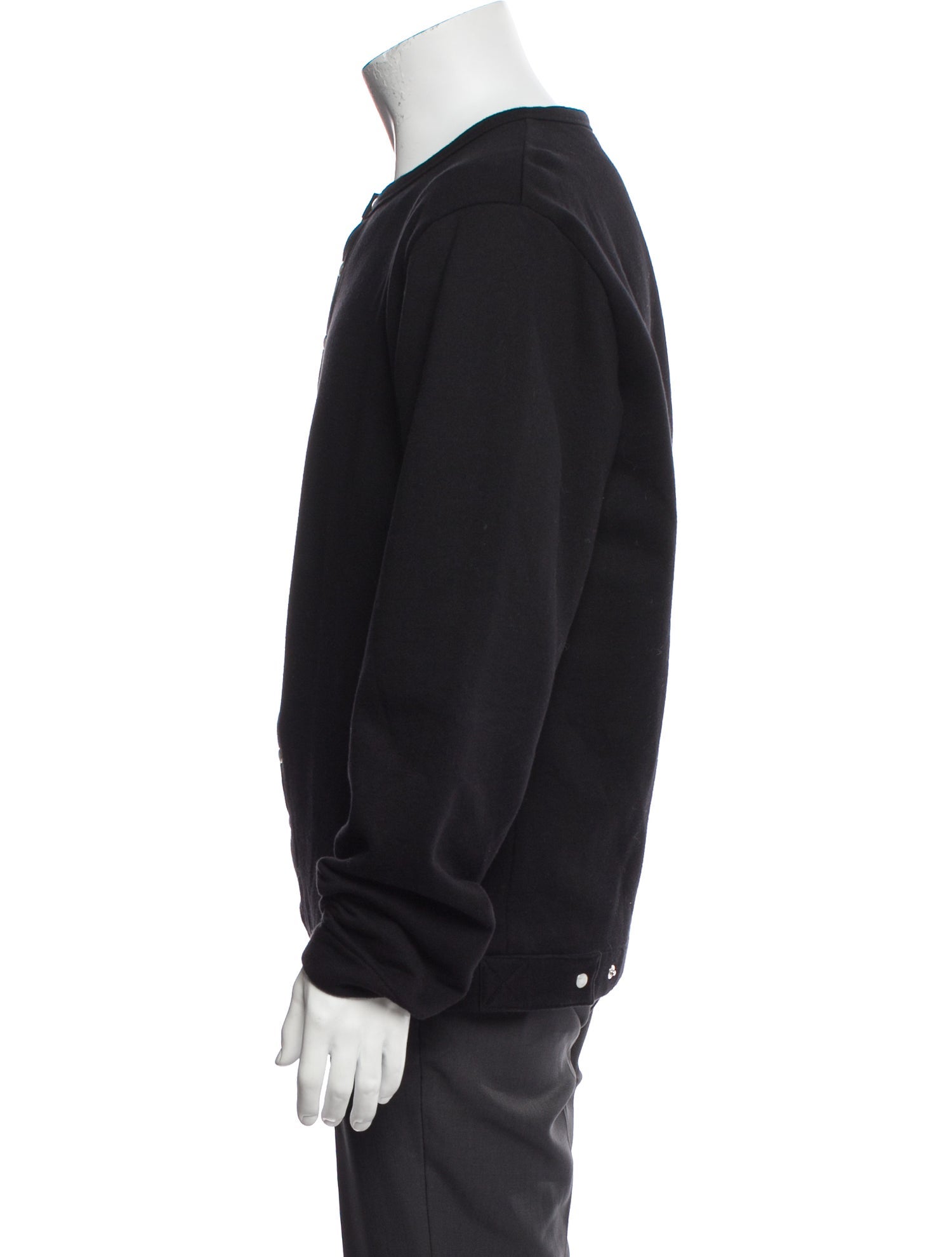 Agnes B. Crew Neck Long Sleeve Cardigan