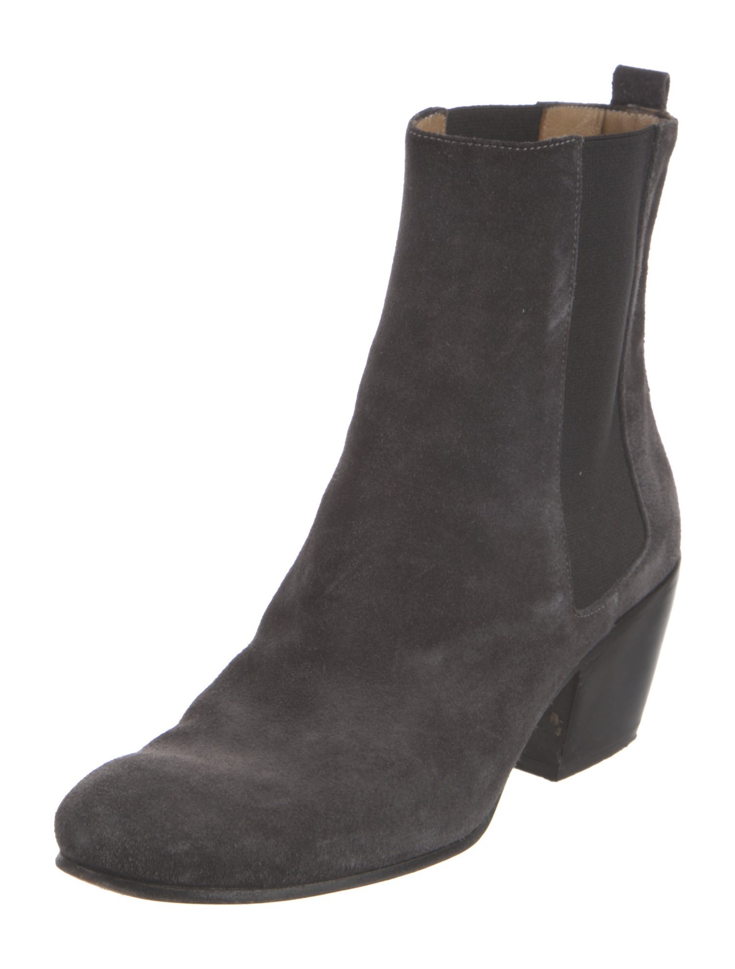Agnes B. Suede Chelsea Boots