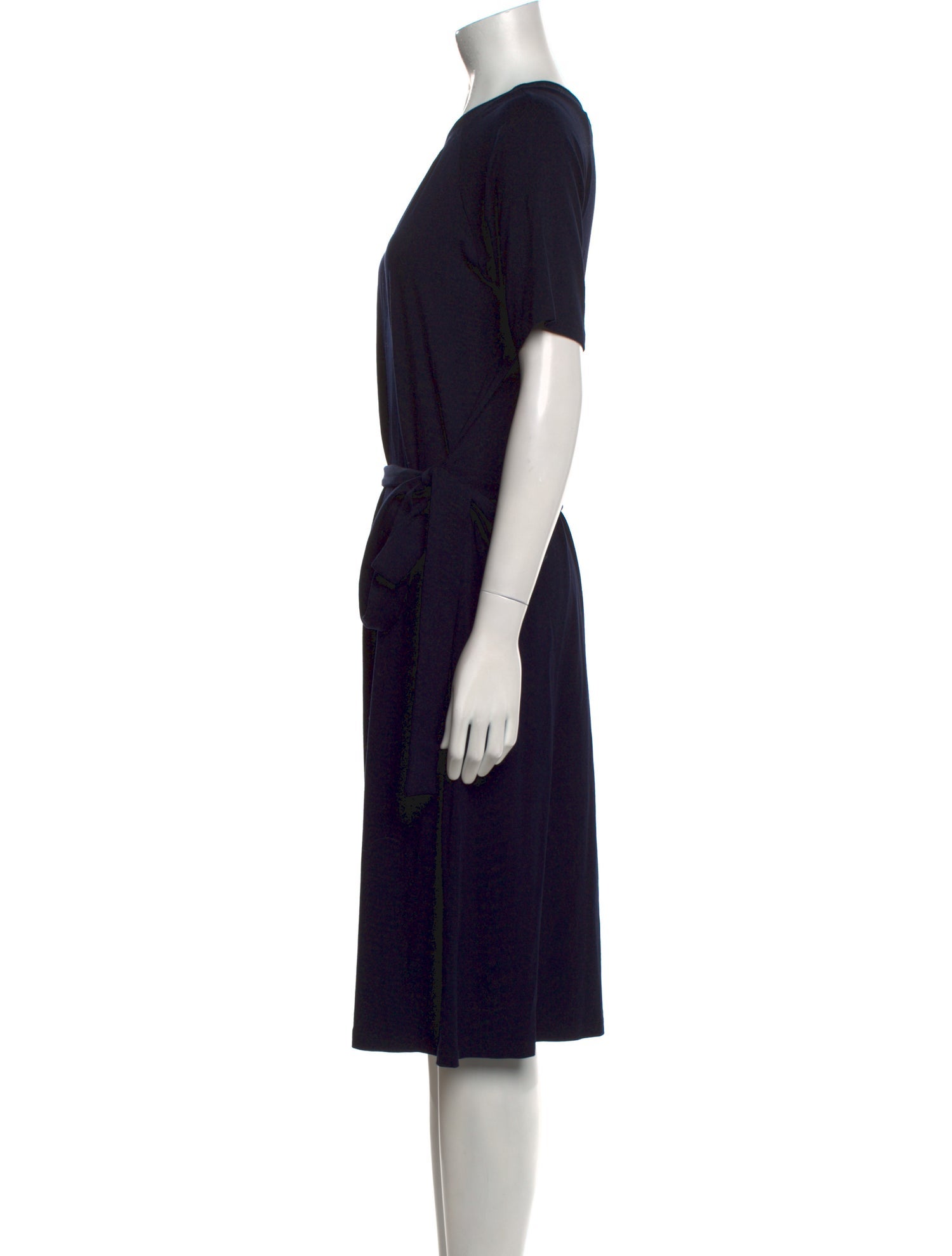 Agnes B. Crew Neck Midi Length Dress