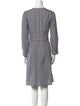 Agnes B. Plaid Print Knee-Length Dress