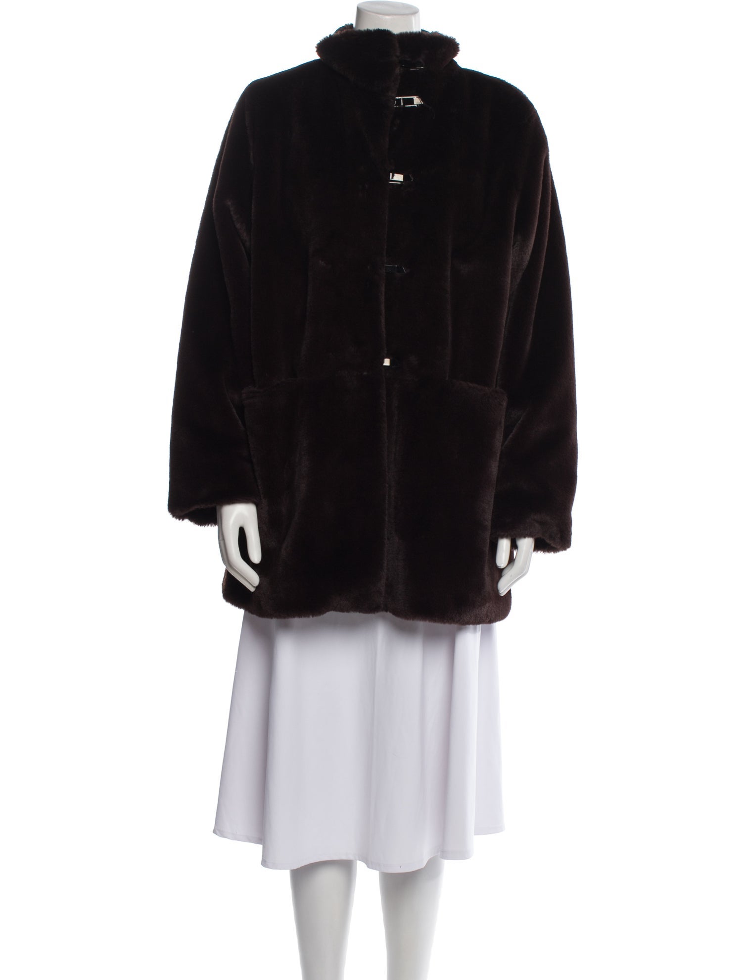 Agnes B. Faux Fur Coat