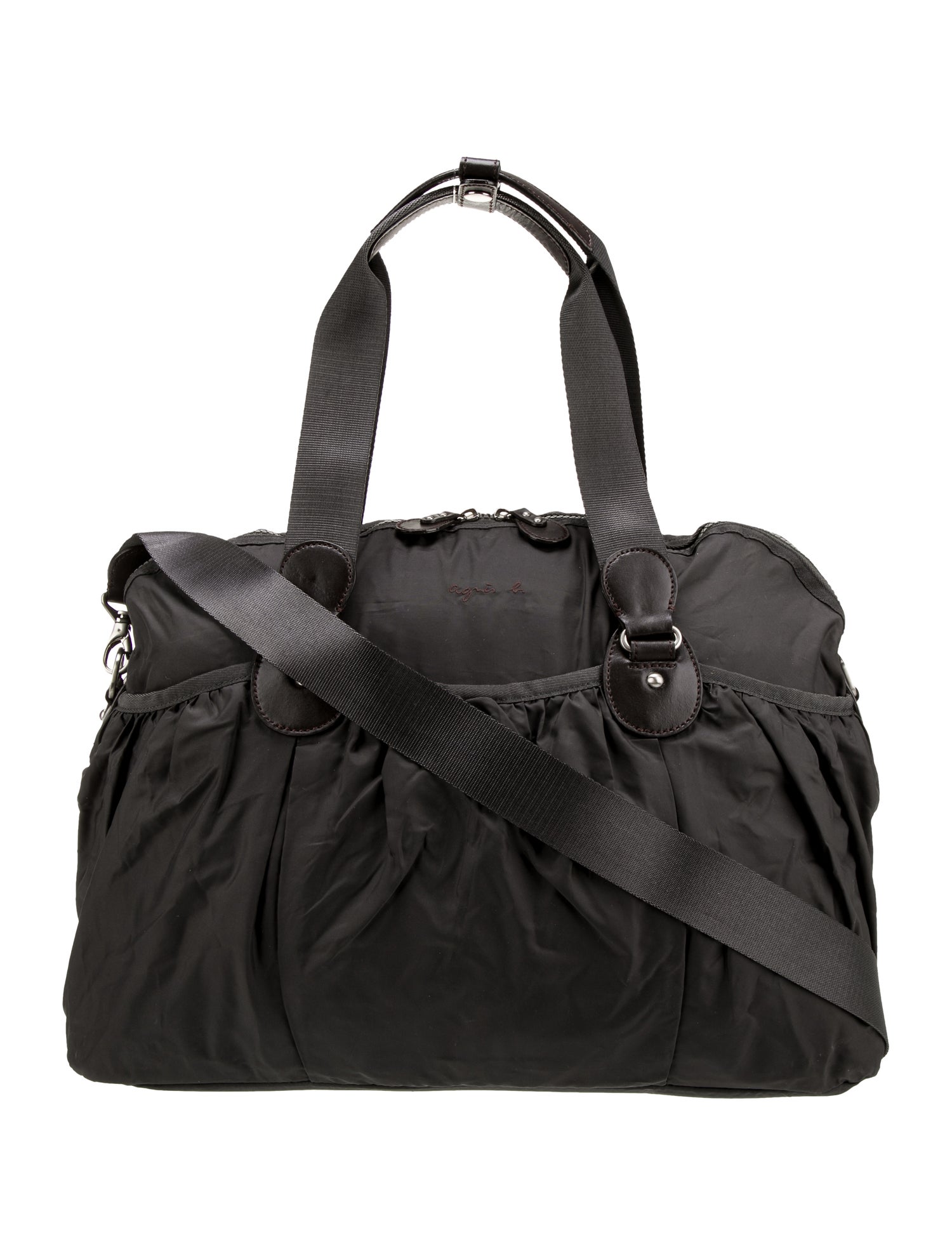 Agnes B. Nylon Shoulder Bag