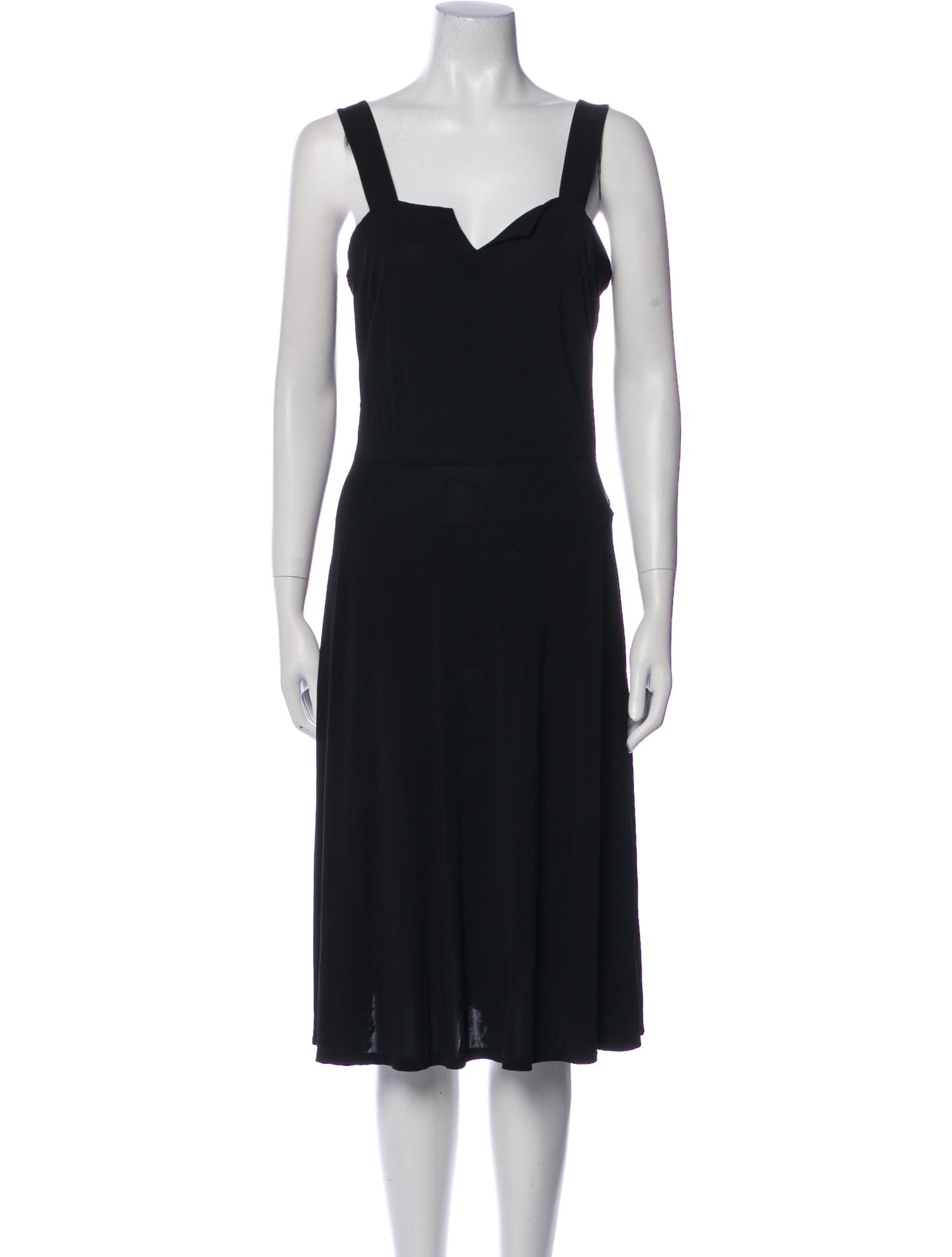 Agnes B. Square Neckline Midi Length Dress