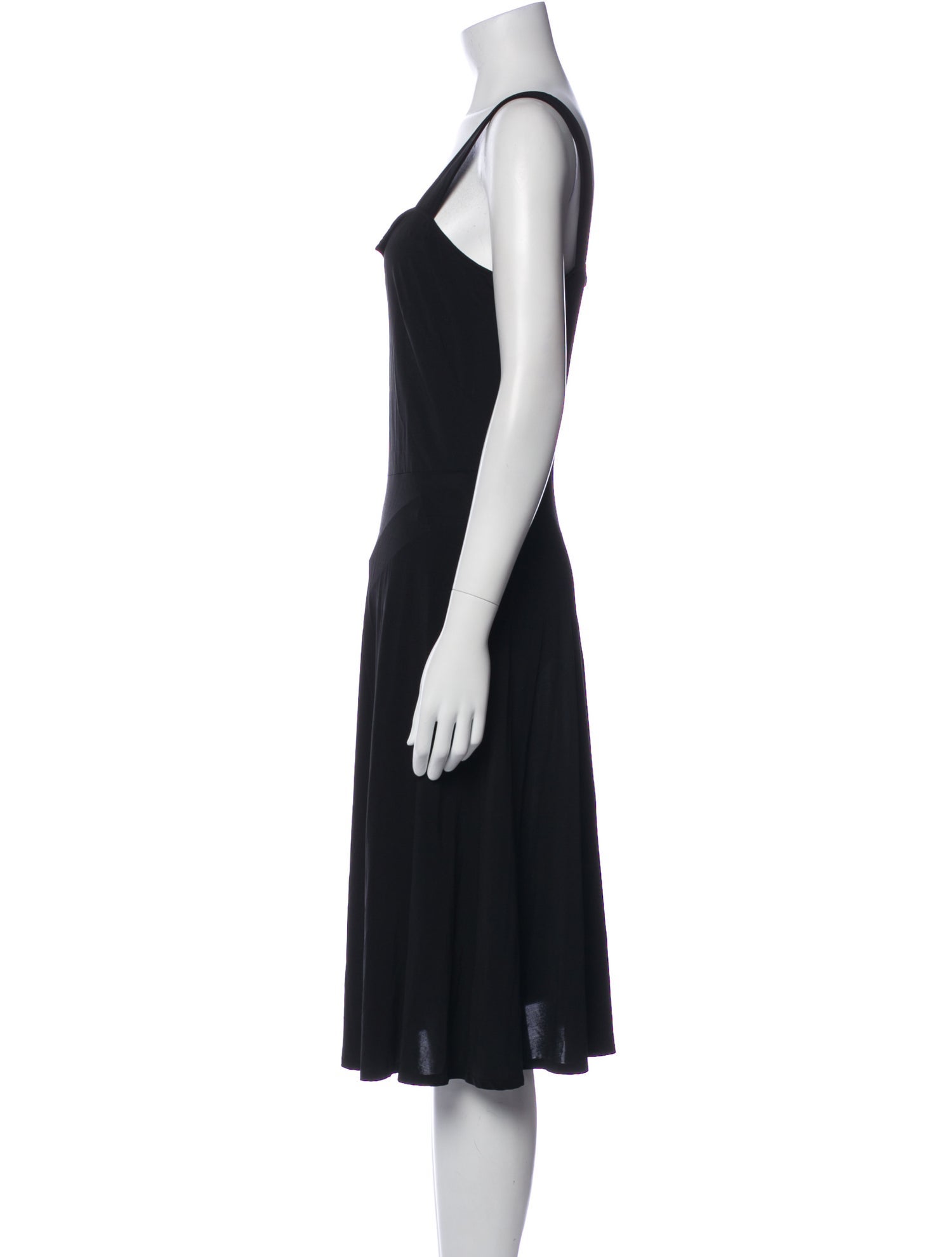 Agnes B. Square Neckline Midi Length Dress