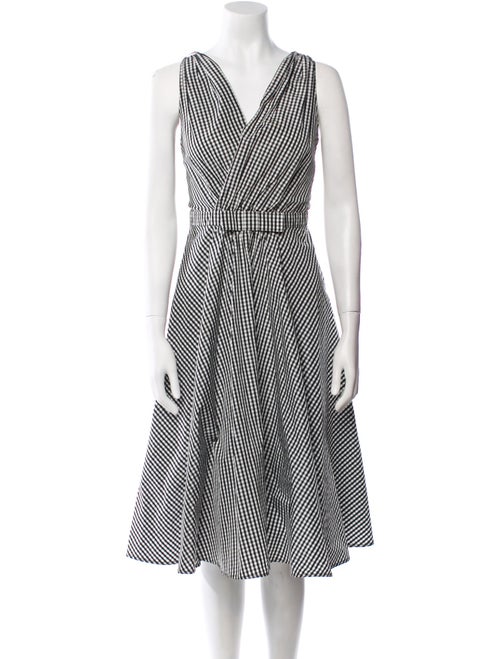 Agnes B. Striped Midi Length Dress