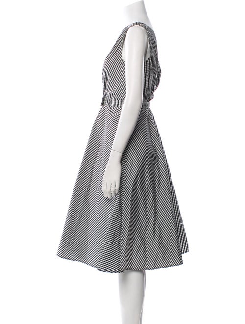 Agnes B. Striped Midi Length Dress