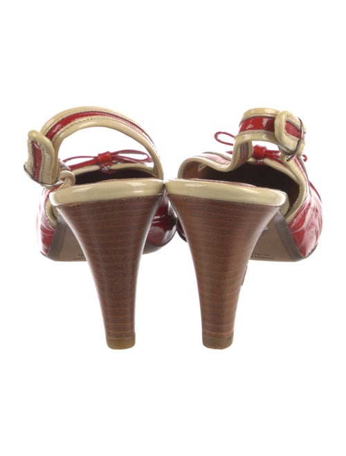 Agnes B. Patent Leather Slingback Pumps