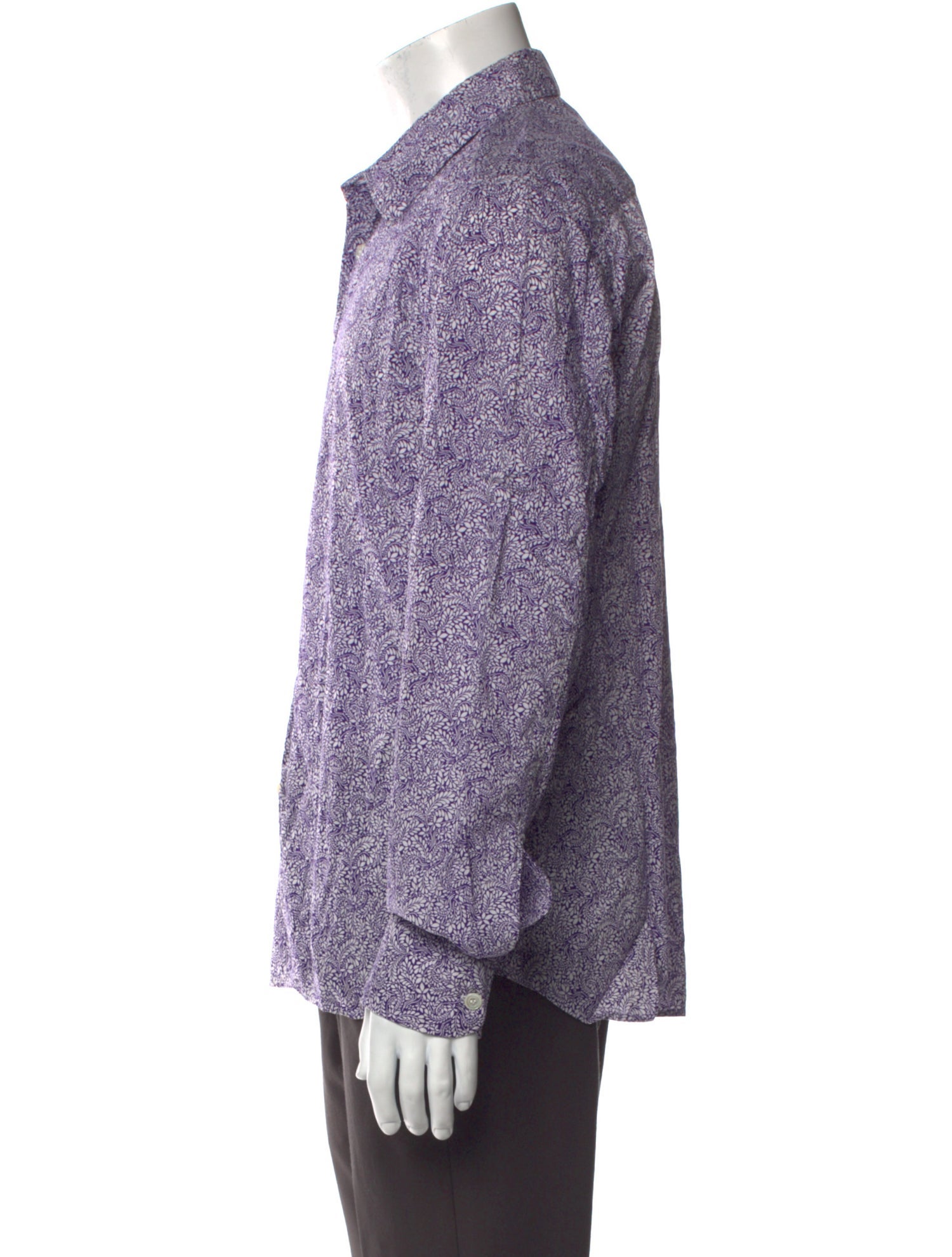 Agnes B. Printed Long Sleeve Dress Shirt