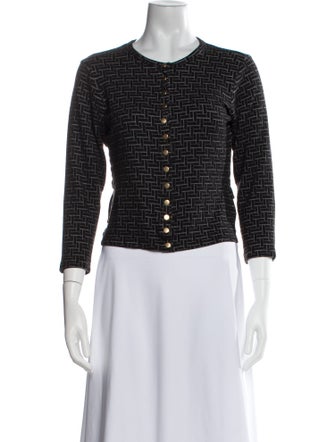 Agnes B. Printed Crew Neck Sweater