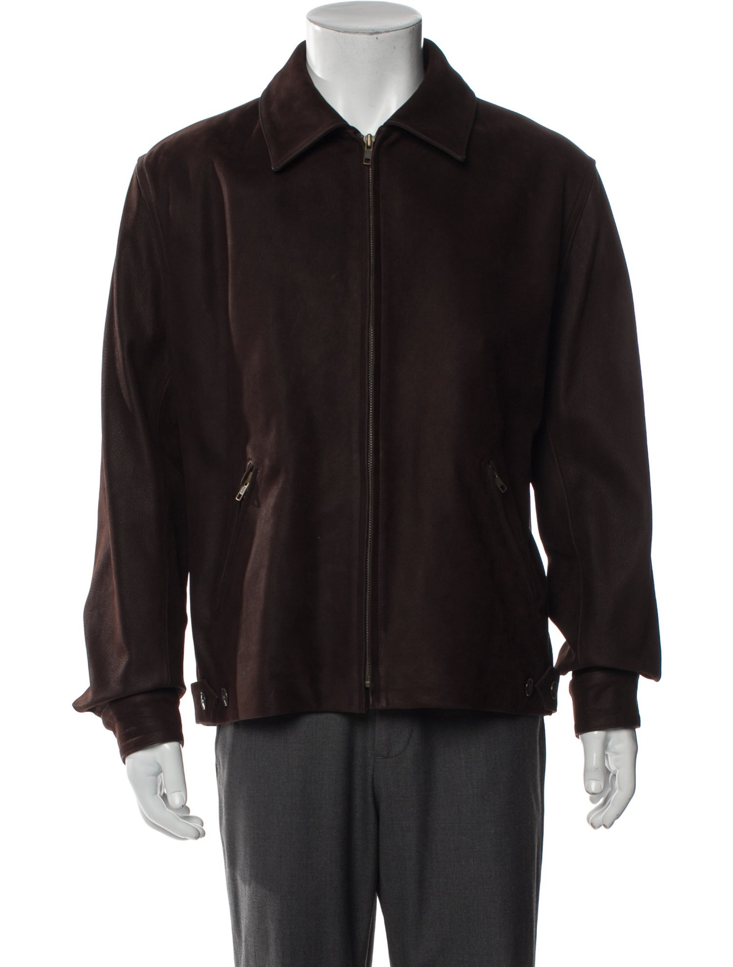 Agnes B. Leather Trucker Jacket