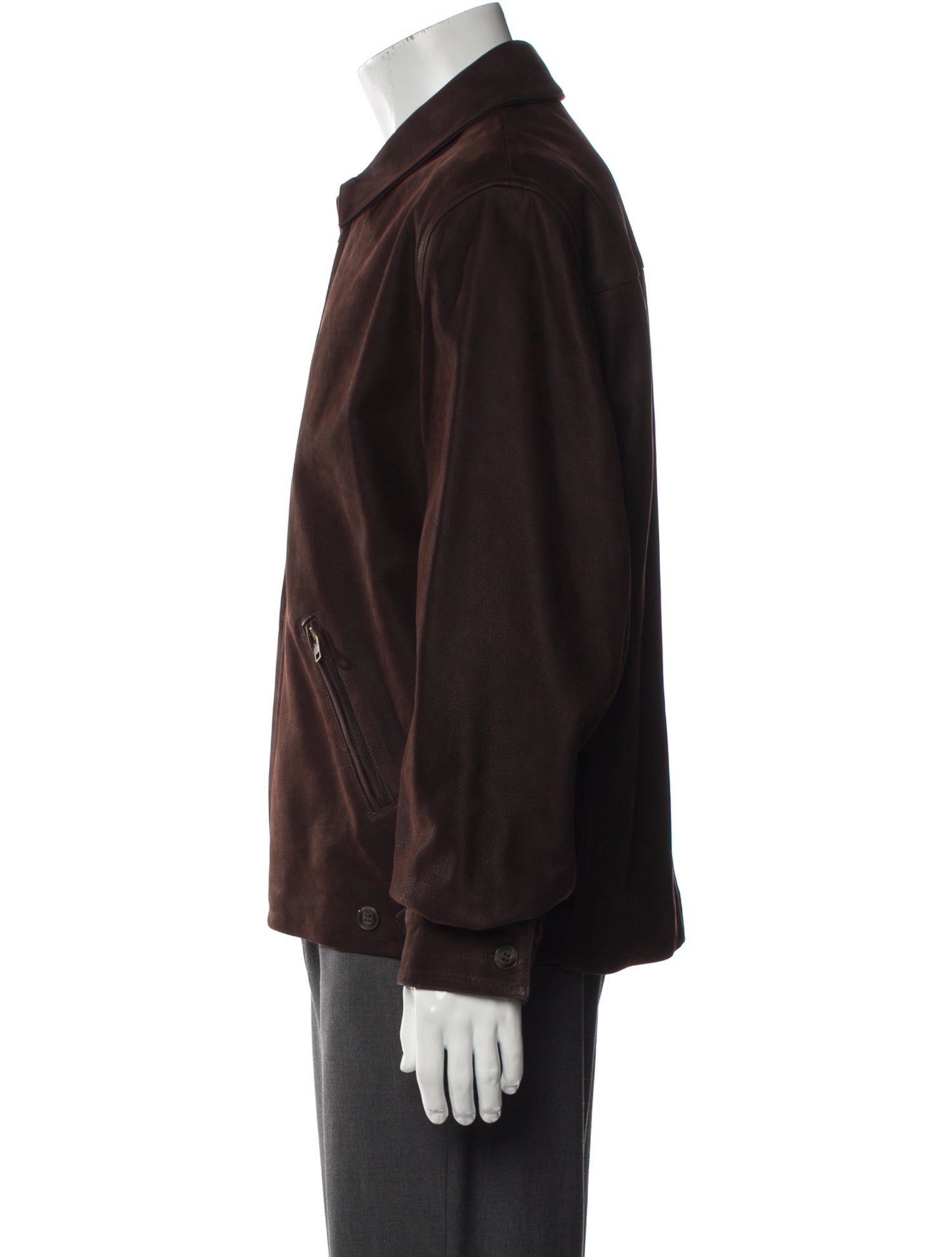 Agnes B. Leather Trucker Jacket