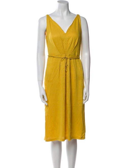 Agnes B. Linen Knee-Length Dress
