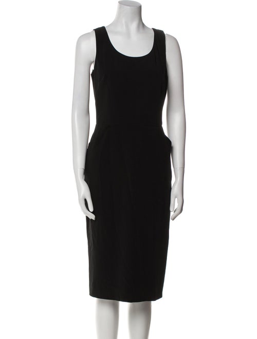 Agnes B. Scoop Neck Midi Length Dress