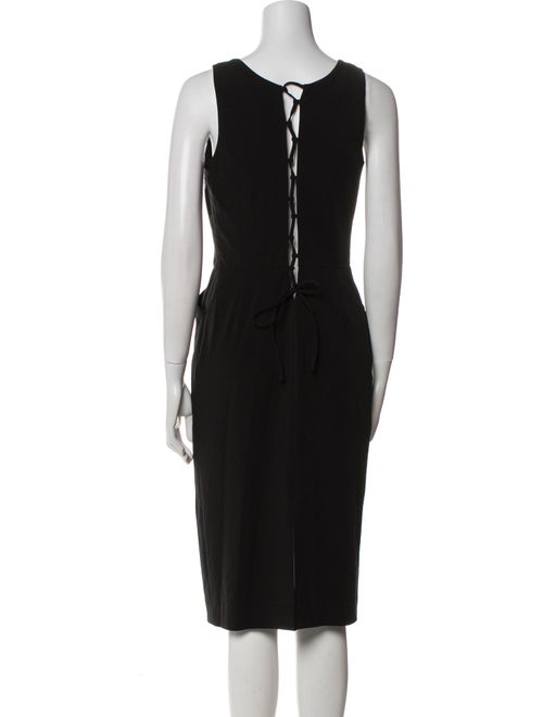 Agnes B. Scoop Neck Midi Length Dress