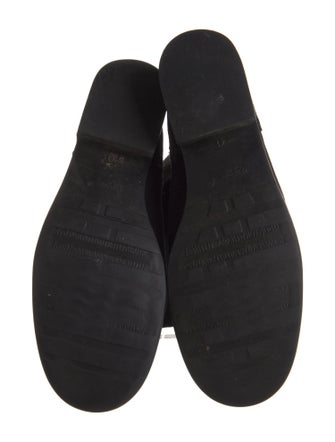 Agnes B. Suede Moto Boots