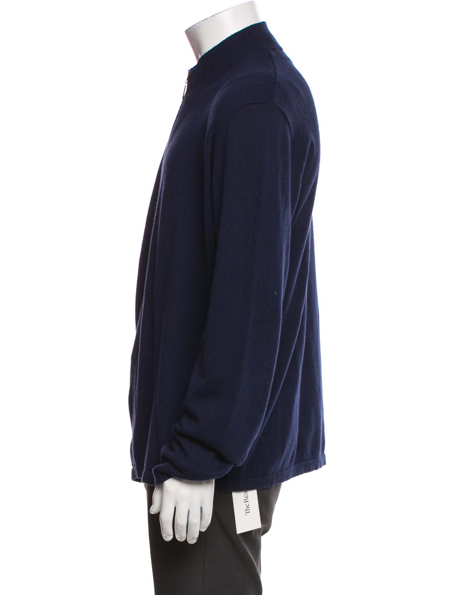 Agnes B. Mock Neck Long Sleeve Polo Sweater