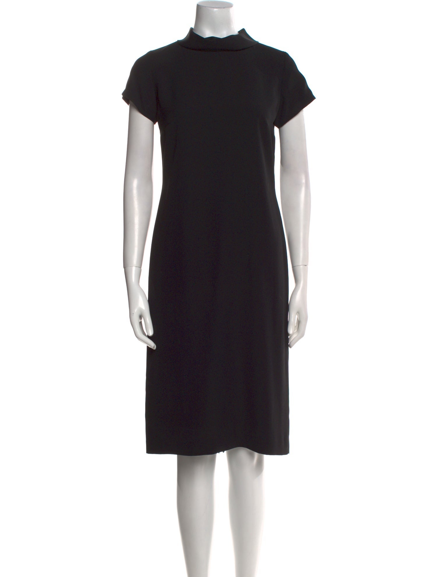 Agnes B. Mock Neck Knee-Length Dress