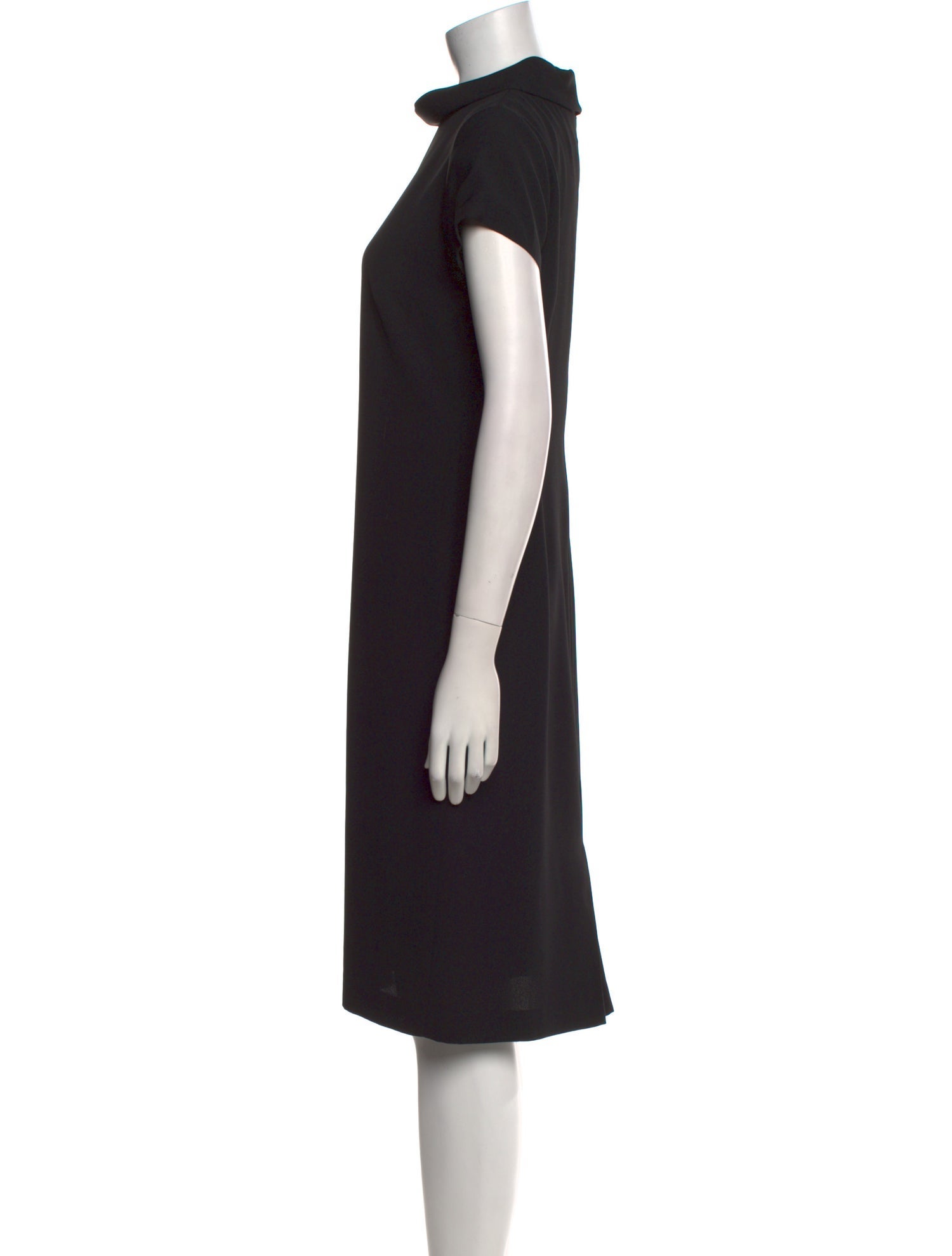 Agnes B. Mock Neck Knee-Length Dress