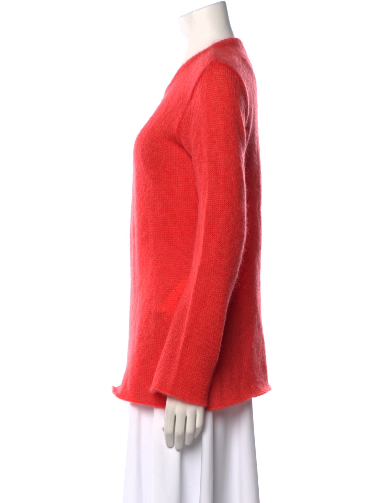 Agnes B. Mohair Scoop Neck Sweater