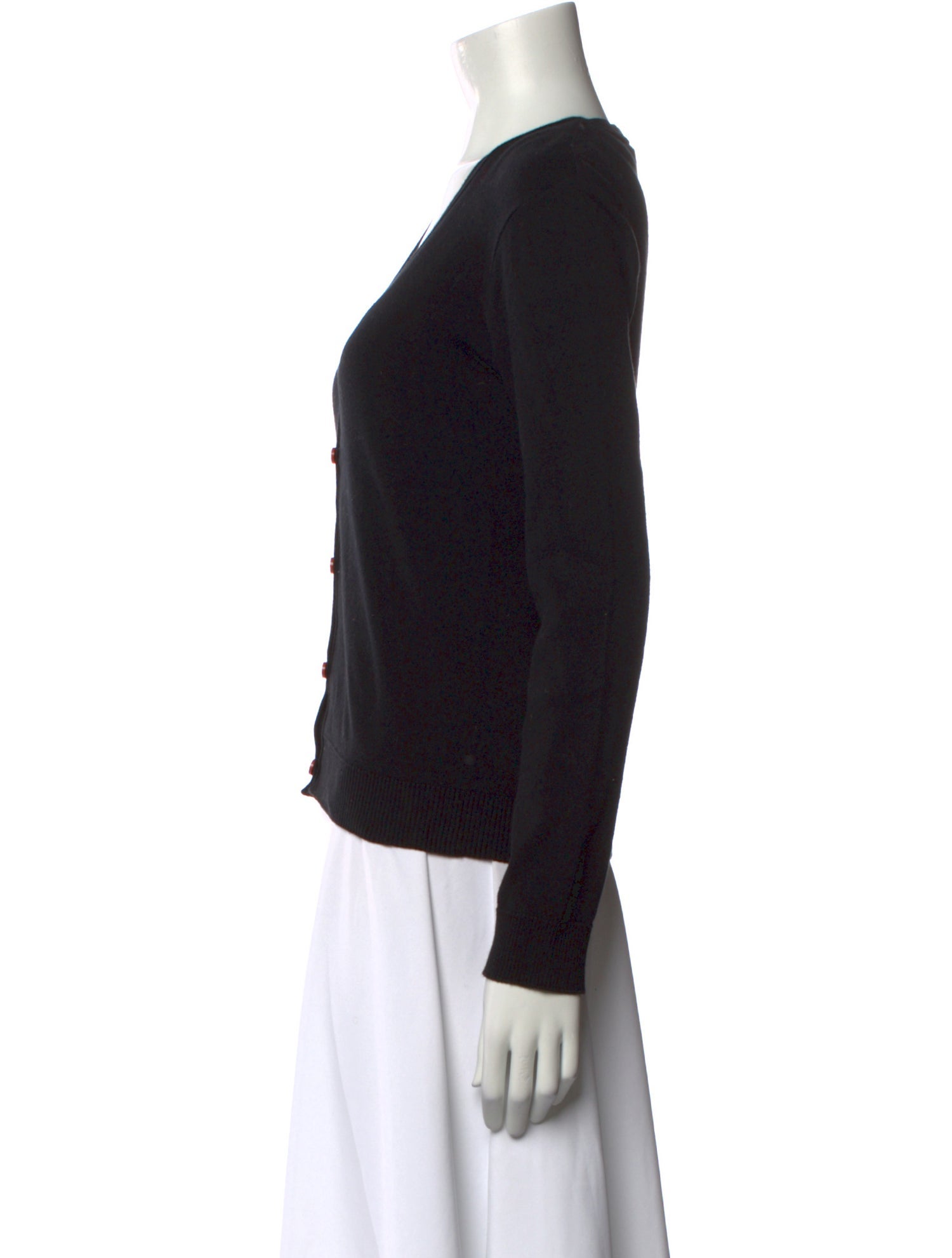 Agnes B. Wool V-Neck Sweater