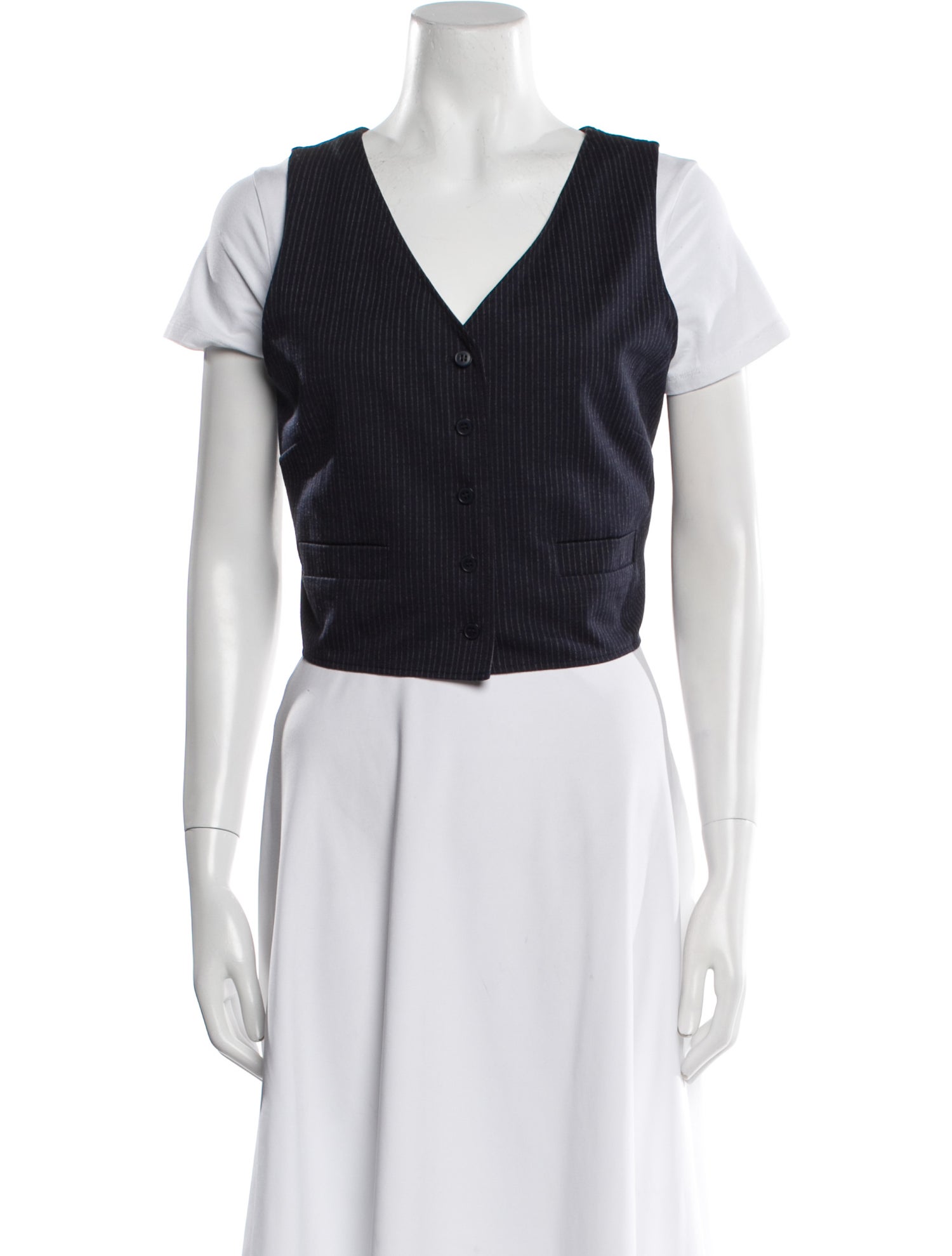 Agnes B. Striped Vest w/ Tags