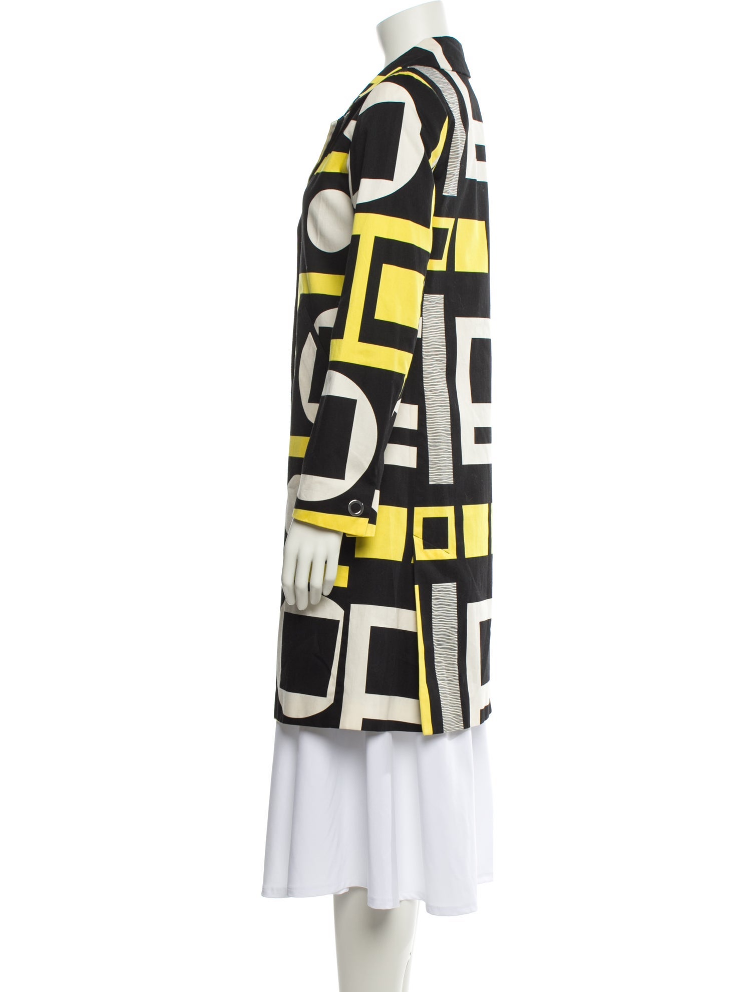 Agnes B. Printed Trench Coat