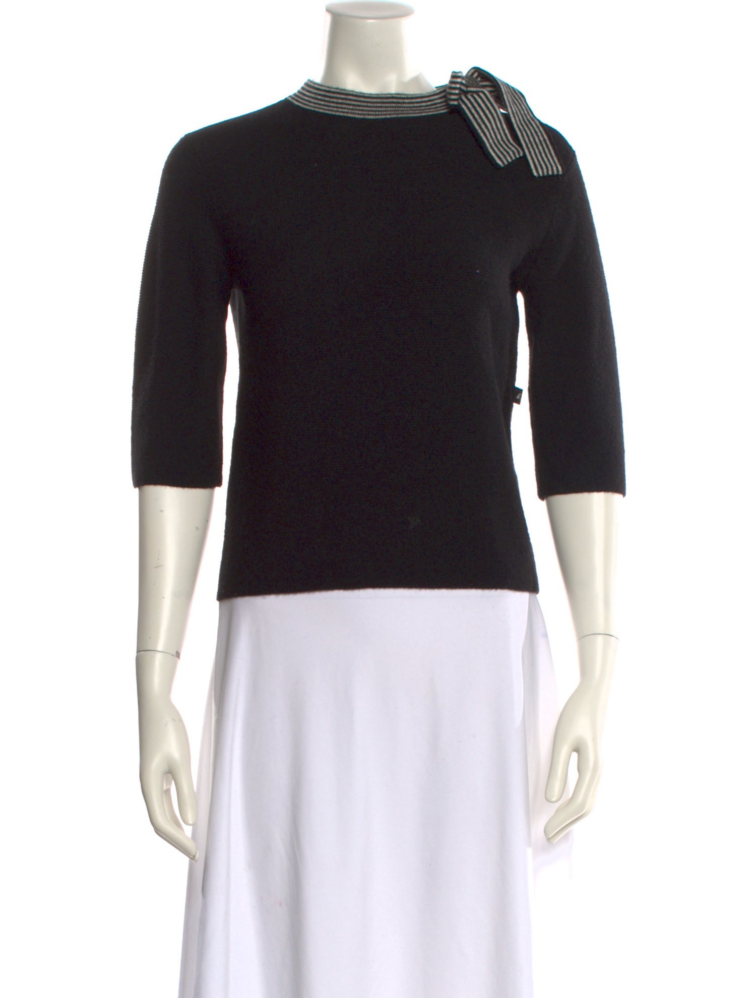 Agnes B. Alpaca Crew Neck Sweater