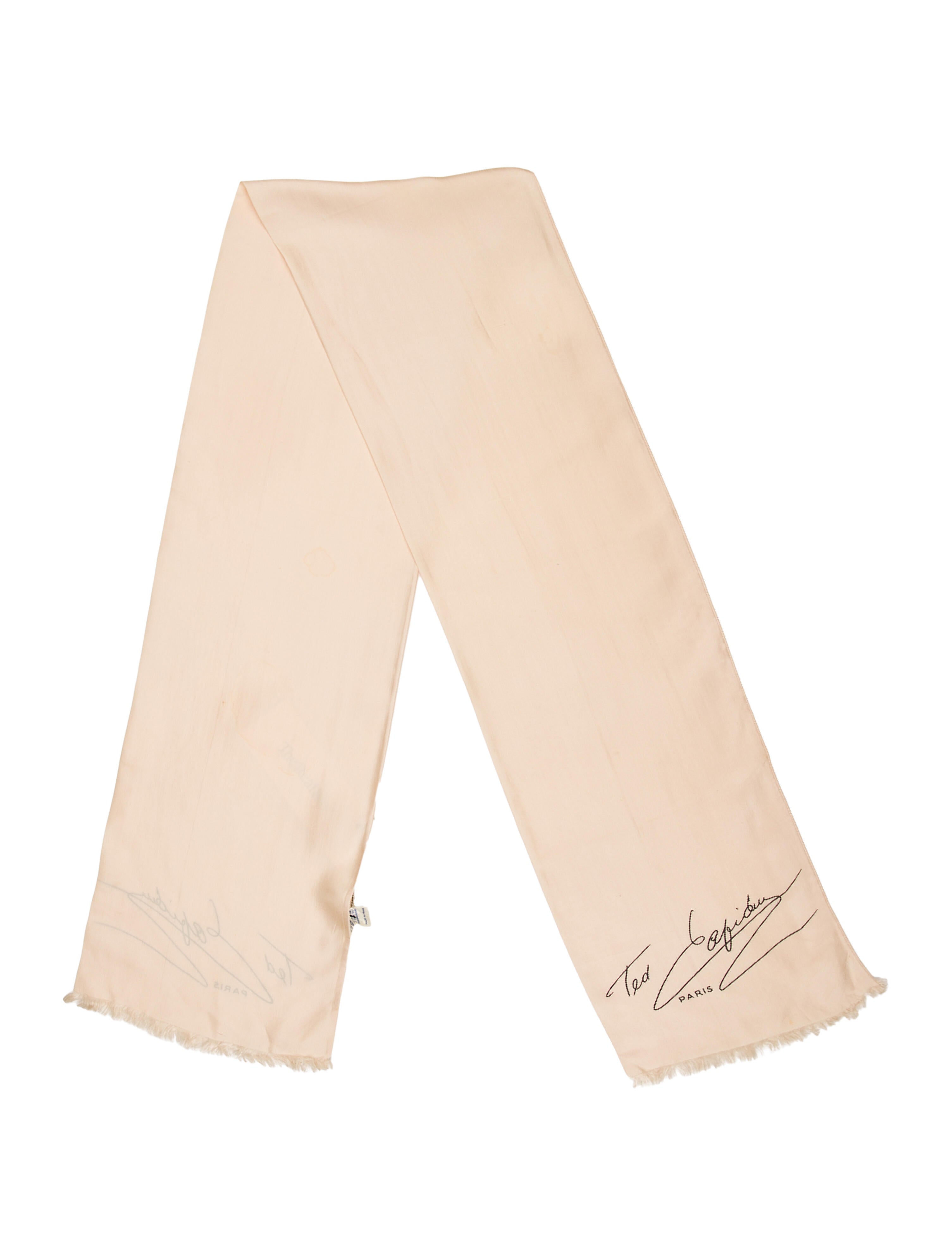 Ted Lapidus Silk Graphic Print Scarf