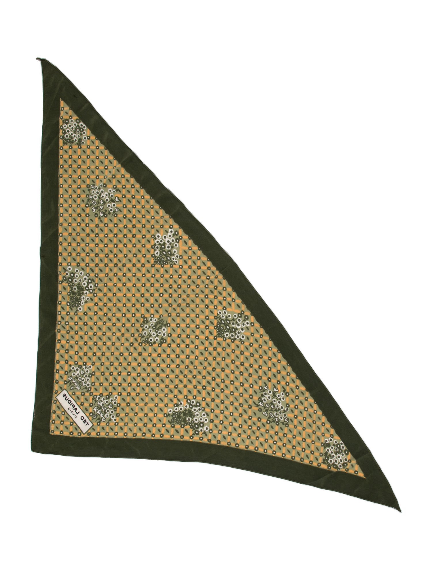 Ted Lapidus Silk Floral Print Scarf