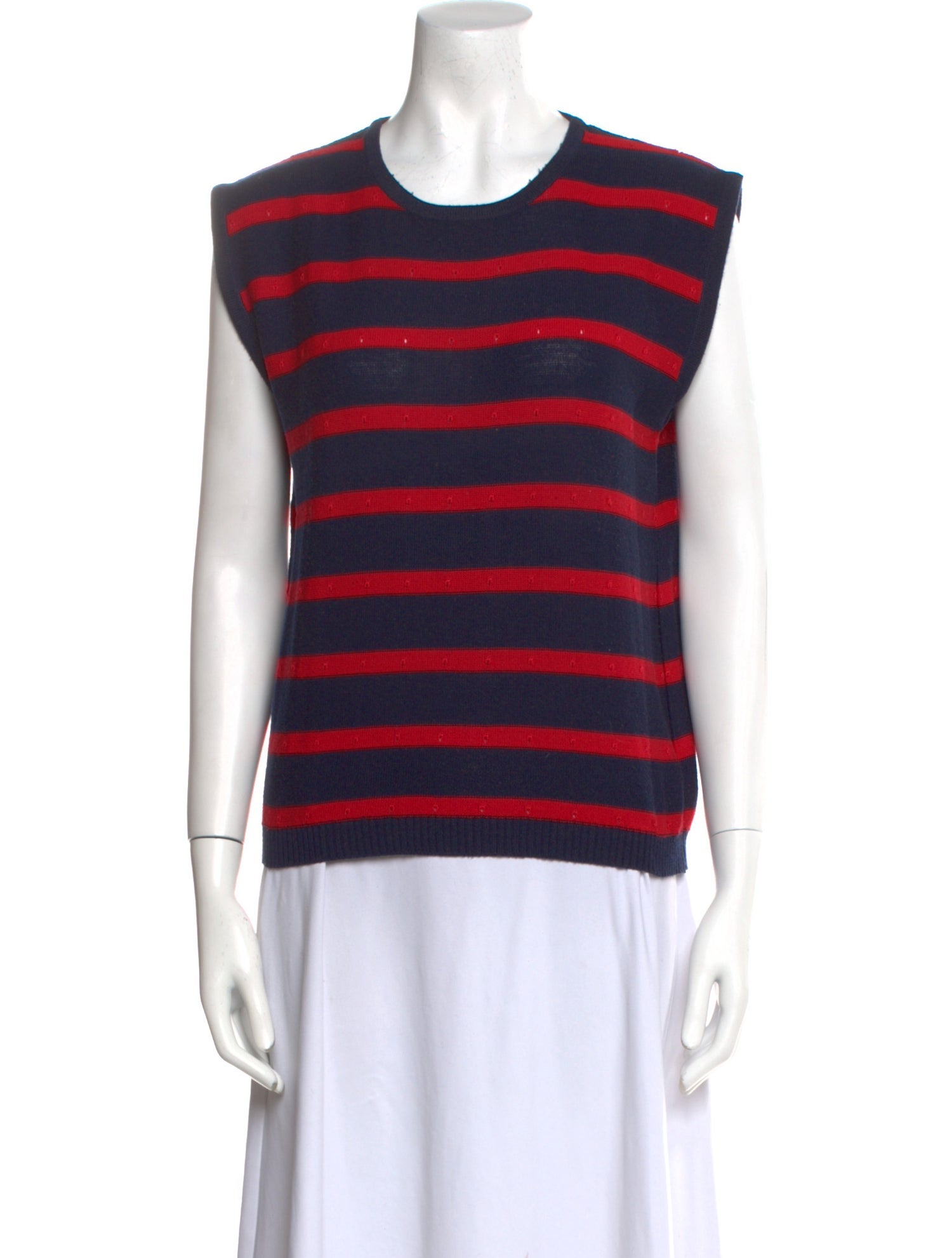 Ted Lapidus Striped Scoop Neck Sweater