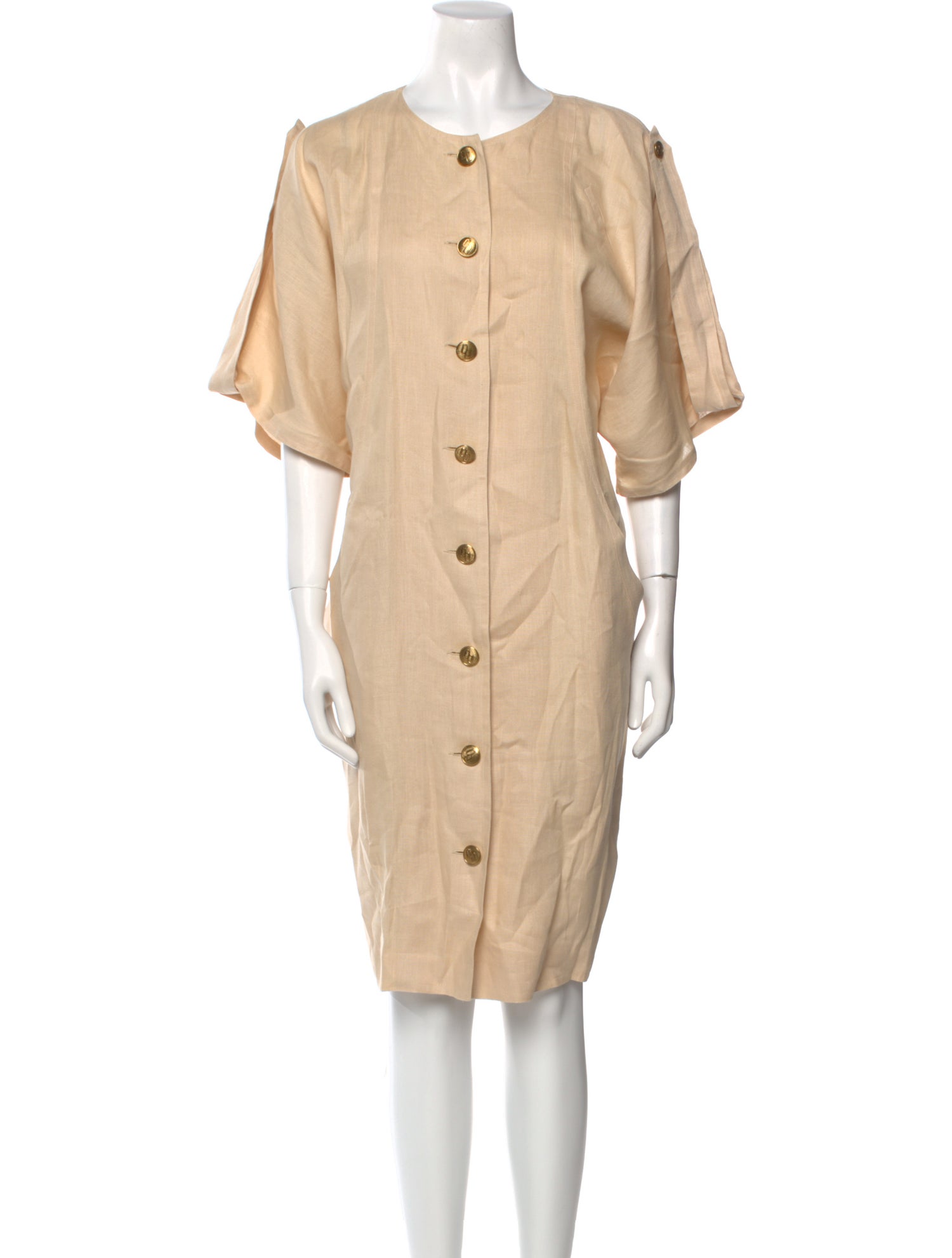 Ted Lapidus Crew Neck Midi Length Dress